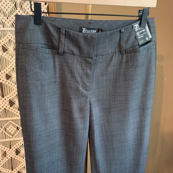 7th Avenue New York & Co Signature Fit Bootcut Trousers Sz 4 Tall New with Tags - Picture 2 of 10